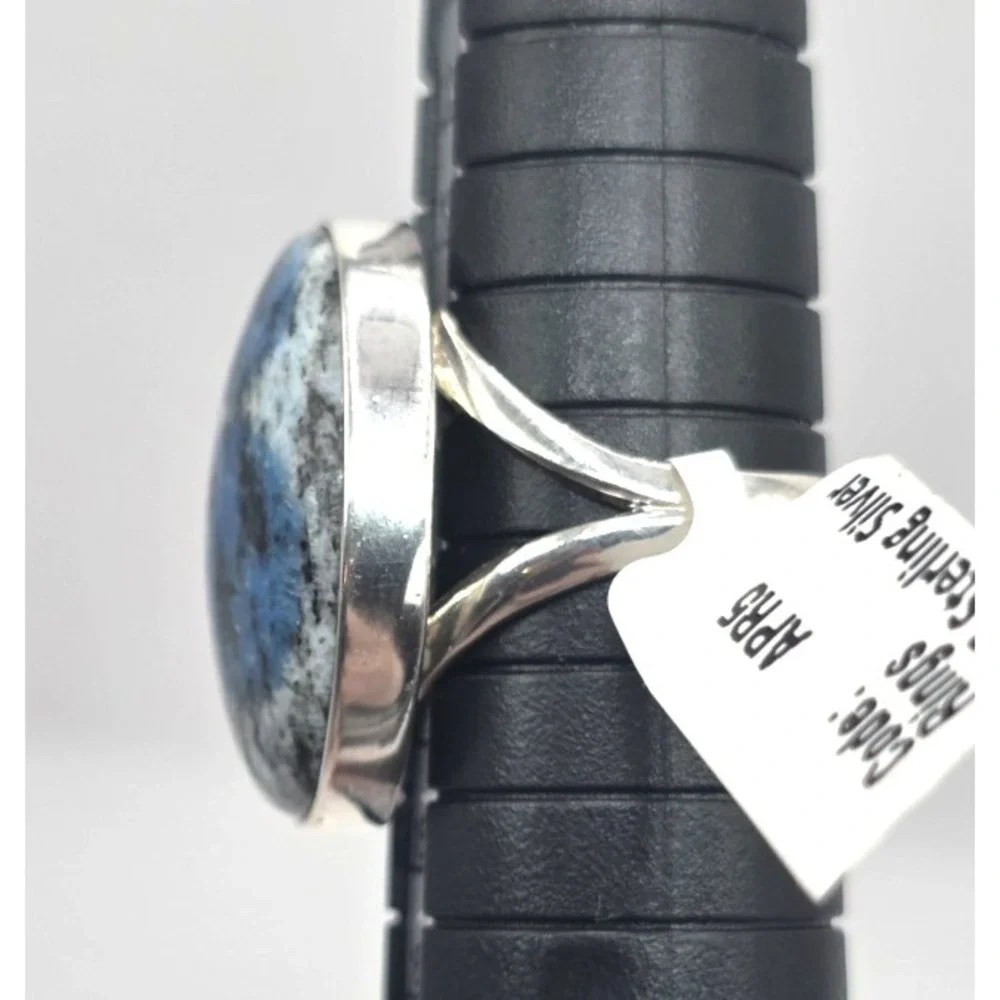 Genuine K2 Jasper Oval Ring Size 6.5 Sterling Silver 925 Handmade Southwest‎ NWT